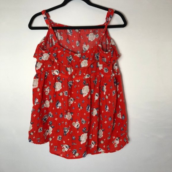 Torrid Floral Ruffle Babydoll Top Size 2 - Picture 6 of 7